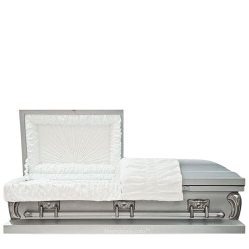 Brewster Silver Metal Casket
