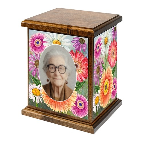 Bright and Brilliant Photo Cremation Urn