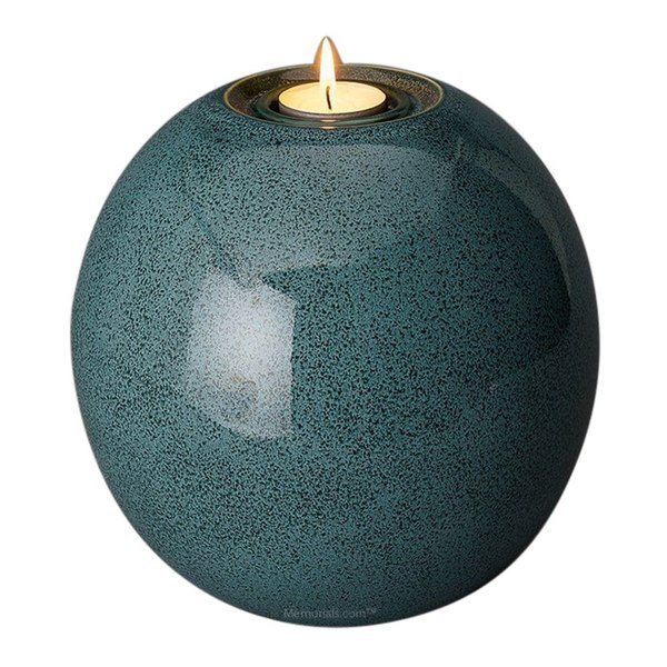 Bright Light Sage Ceramic Urn