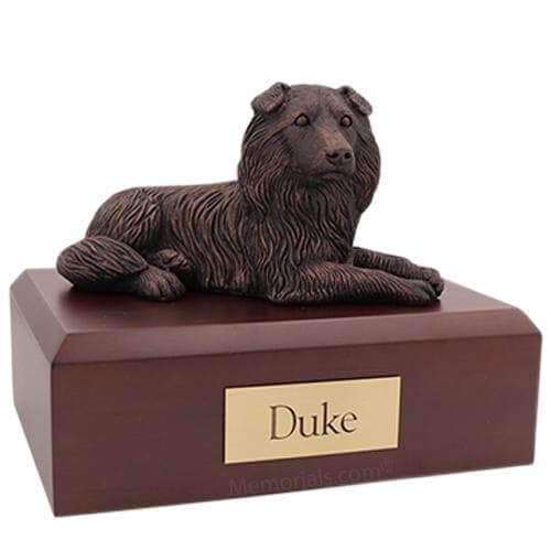 Bronze Border Collie X Large Dog Urn