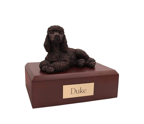 Bronze Poodle X Large Dog Urn