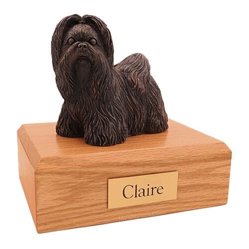 Bronze Shih Tzu Dog Urns