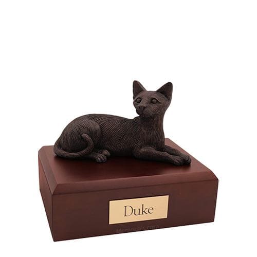 Bronze Siamese Small Cat Urn Bronze Siamese Small Cat Urn