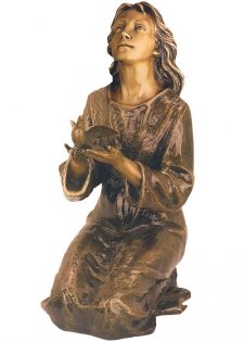 Dove to Heaven Bronze Statues