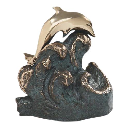 Dolphin Playing Cremation Urn