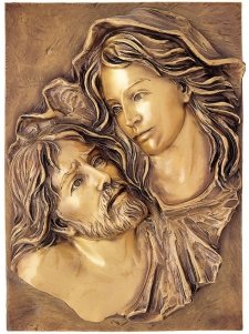 Jesus Plaque Wall Bronze Statues