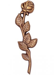 Twisted Rose Wall Bronze Statues