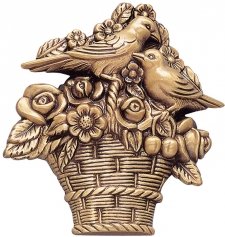 Basket Wall Bronze Statues