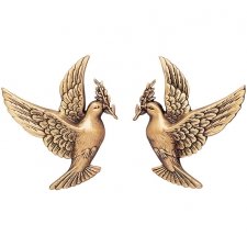 Flying Doves Wall Bronze Statues