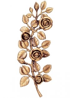 Rose Branch Wall Bronze Statues