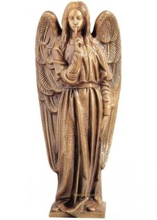 Angel Del Silencio Wall Bronze Statues