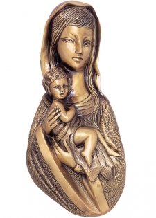 Mother with Child Wall Bronze Statues