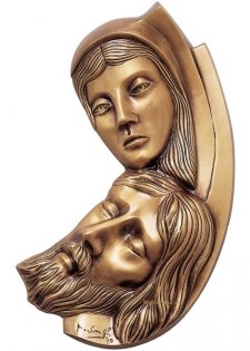 God In Us Wall Bronze Statues
