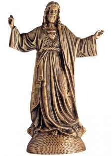 Lord in Prayer Wall Bronze Statues