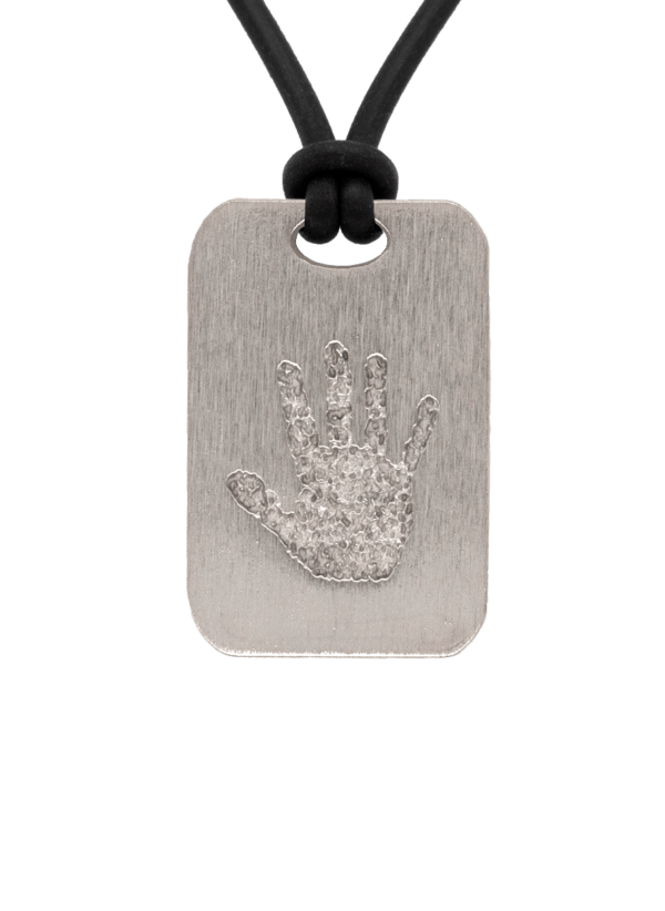 Bronze Handprint Keepsake Pendant