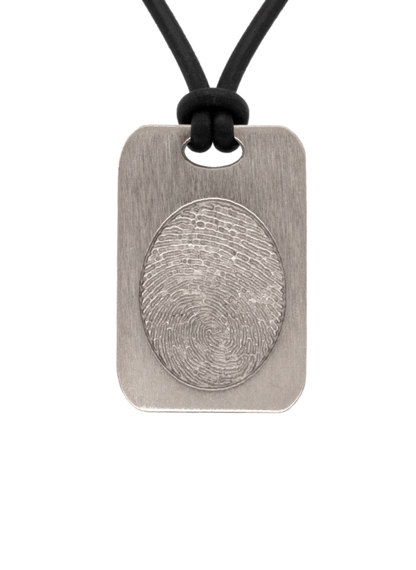 Bronze Fingerprint Keepsake Pendant