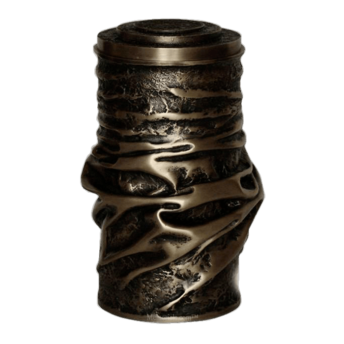 Modern Brown Patina Funeral Urn