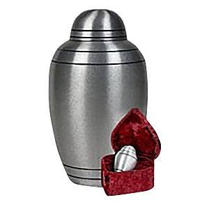 Brushed Alloy Pet Cremation Urns