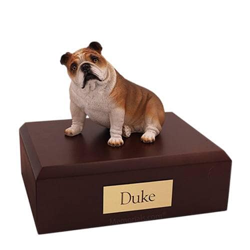 Bulldog Fawn Large Dog Urn
