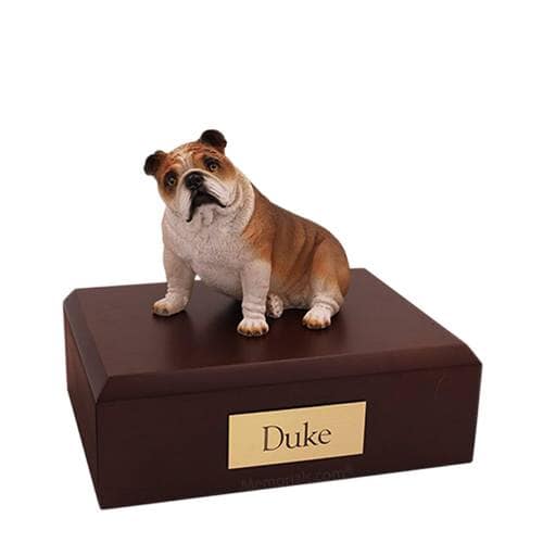 Bulldog Fawn Medium Dog Urn