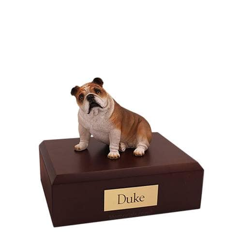 Bulldog Fawn Small Dog Urn