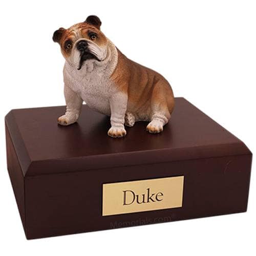 Bulldog Fawn X Large Dog Urn