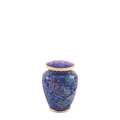 Butterfly Blue Cloissone Keepsake Cremation Urn