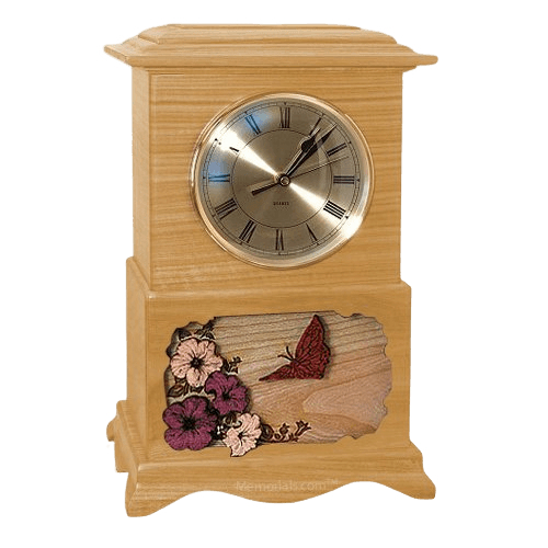 Clock Oak Cremation Urns