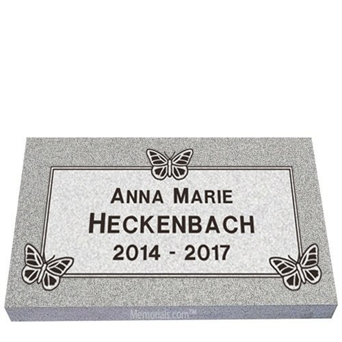 Butterfly Granite Grave Marker