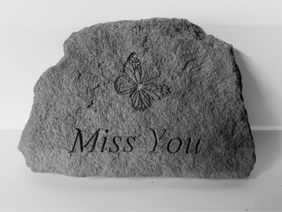 Butterfly Miss You Keepsake Rock