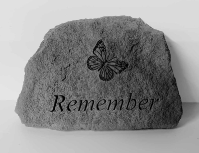 Butterfly Remember Keepsake Rock