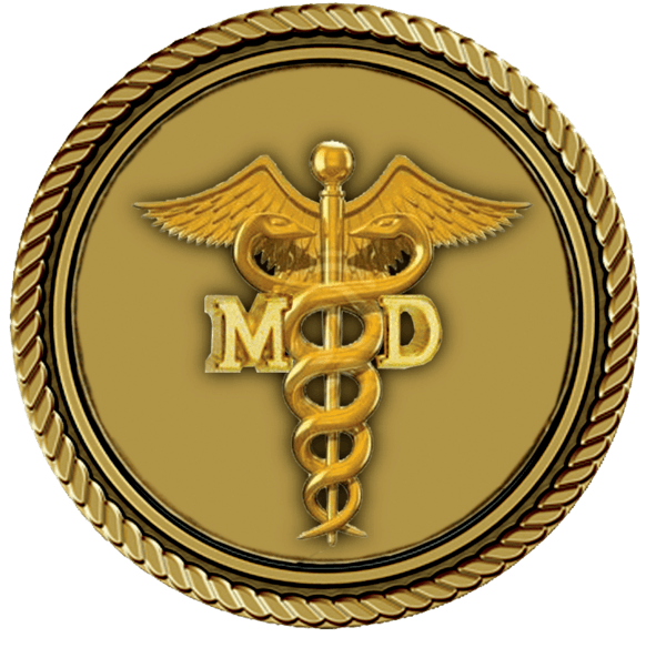 Caduceus Large Medallion 