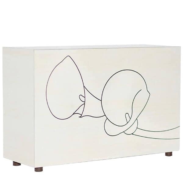 Calla Lily Light Wood Cremation Urn Calla Lily Light Wood Cremation Urn