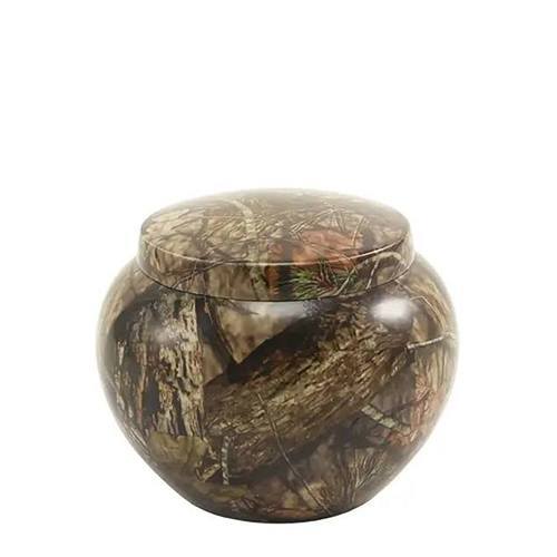 Camo Small Metal Pet Urn