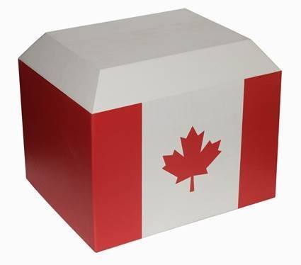 Canadian Leather Cremation Urn