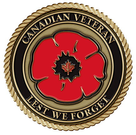 Canadian Veteran Medium Medallion