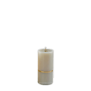 Gold Band Keepsake Candle Urn