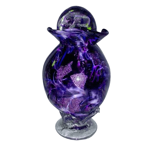 Diochroic Purple Glass Cremation Urns
