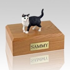 Tabby Standing Cat Cremation Urns