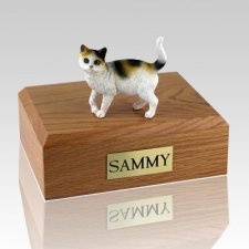 Tri-color Cat Cremation Urns