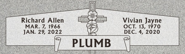Cathedral Companion Granite Headstone 