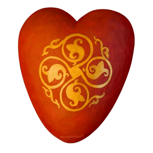 Celtic Ceramic Heart Urns