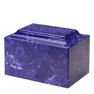 Star of David Cobalt Marble Urn