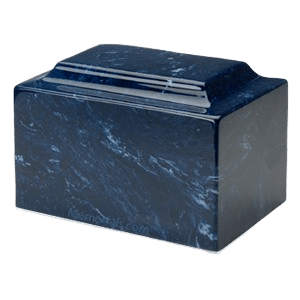Star of David Navy Marble Urn