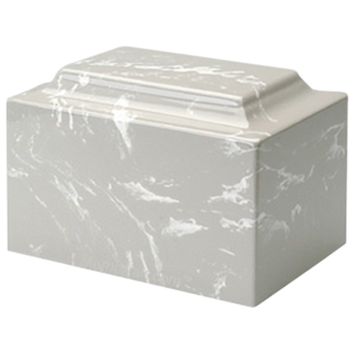 Celtic Cross Silver Marble Urn