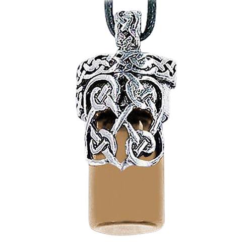 Celtic Brown Cremation Necklace Urn