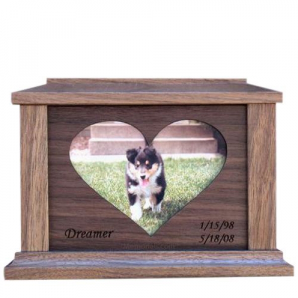 Center Heart Picture Cremation Urns