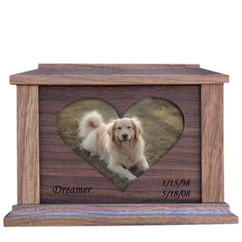 Center Heart Picture Cremation Urns