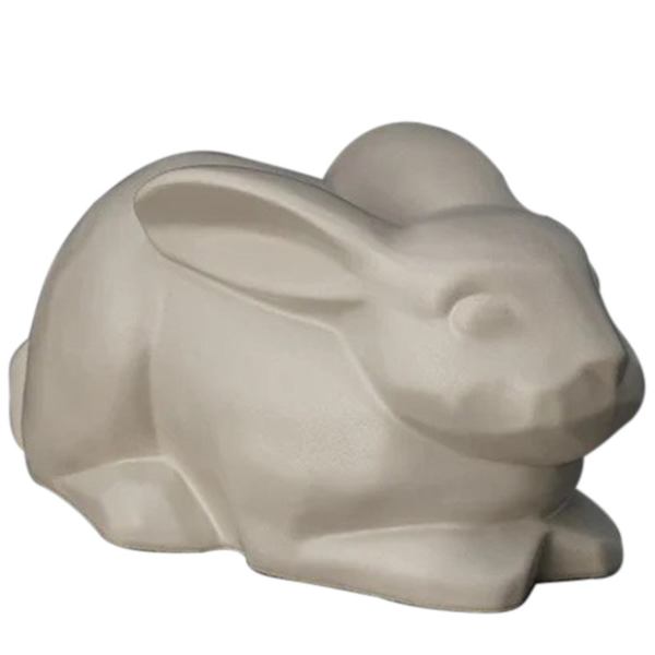 Ceramic Matte White Rabbit Urn