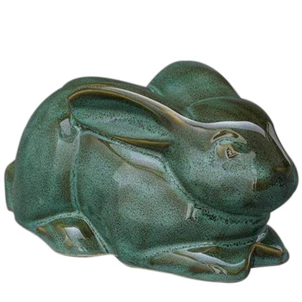 Ceramic Sage Rabbit Urn